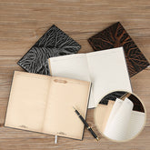 Old Tree 3D Embossed Faux Leather Cover Notebook, Kawai Notebooks